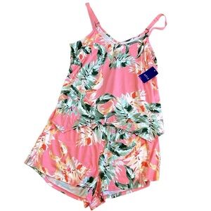 Apt. 9 Buttery Soft Sleep Cami & Shorts Set Pink Floral Size Large NWT‎